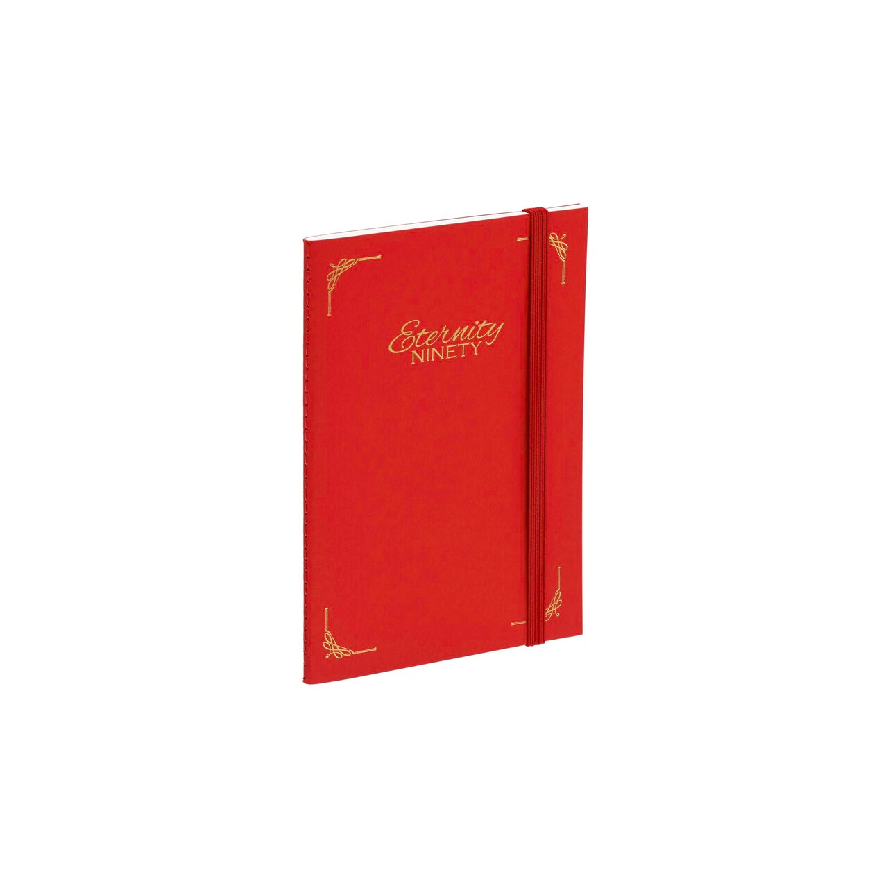 New York Central Eternity Ninety Flat Book - 4x6" Sketch Watercolor Journal - Red Soft Paperback Cover - Watercolor Sketchbook Journal w/ Elastic Band, 10 Sheets 100% Cotton, 90 lb Cold-Pressed